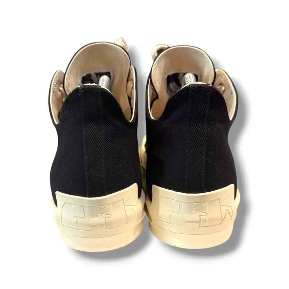 Rick Owens DRKSHDW Ramone Fogachine Low Sneakers ‘Black/Milk’ | Size 44(11US)
